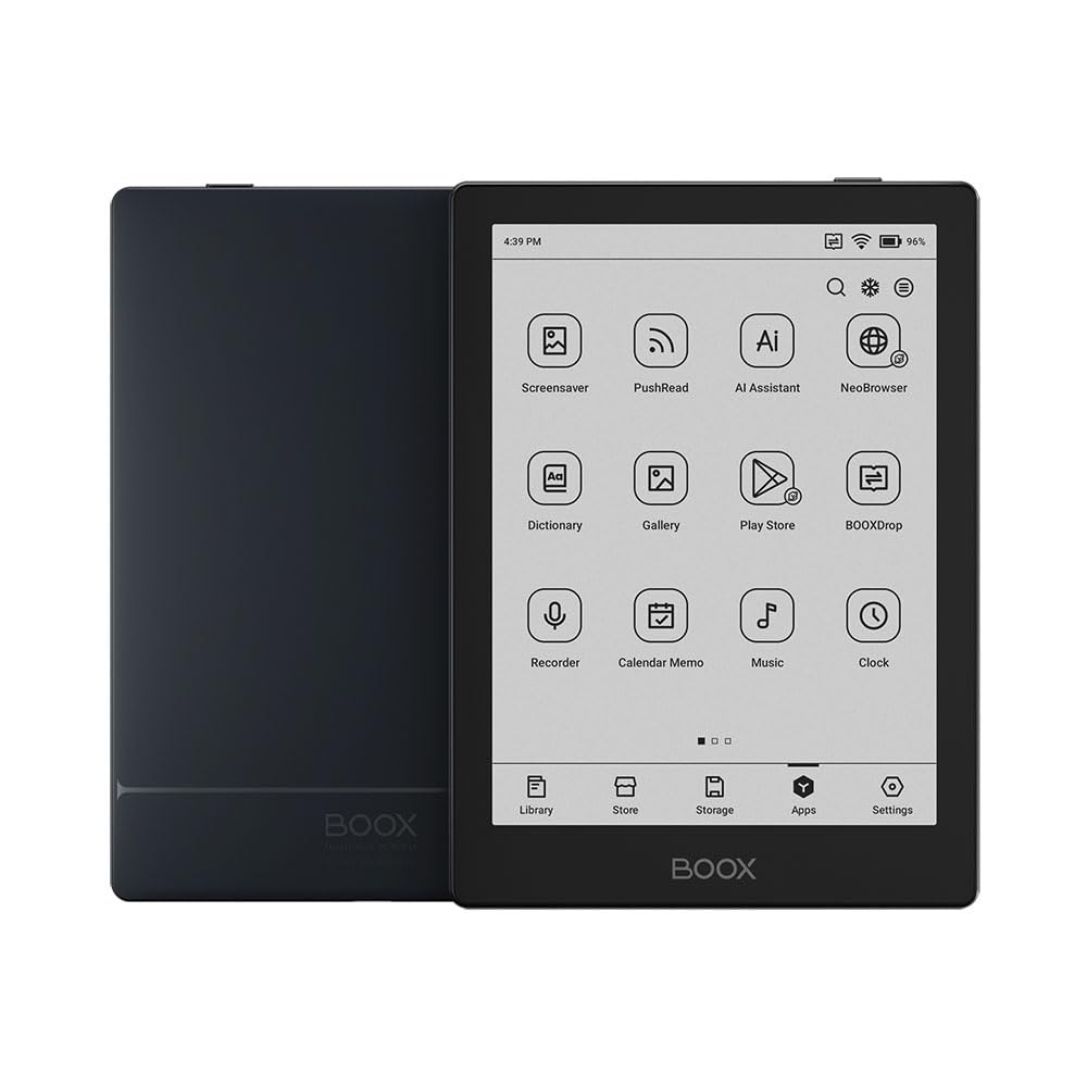 

BOOX Go 6 ePaper Рідер з переднім підсвічуванням, Google Play, Android 11, 6-дюймовий, вбудований Магазин,