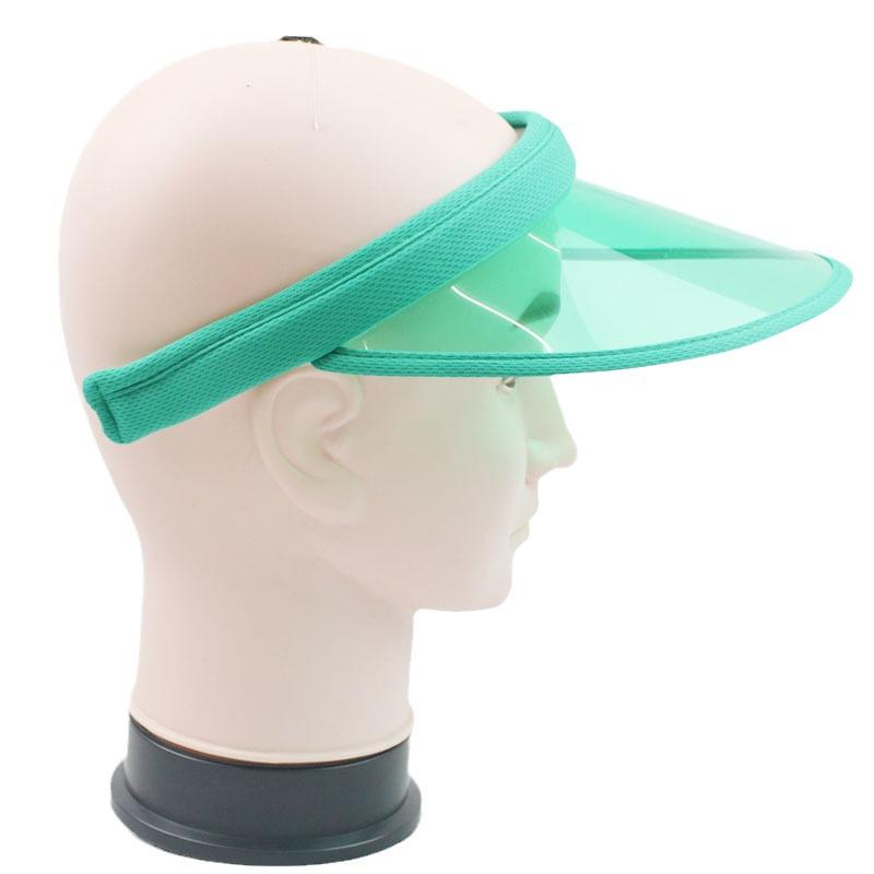 Unisex UV Protection Colorful Transparent Sun Hat