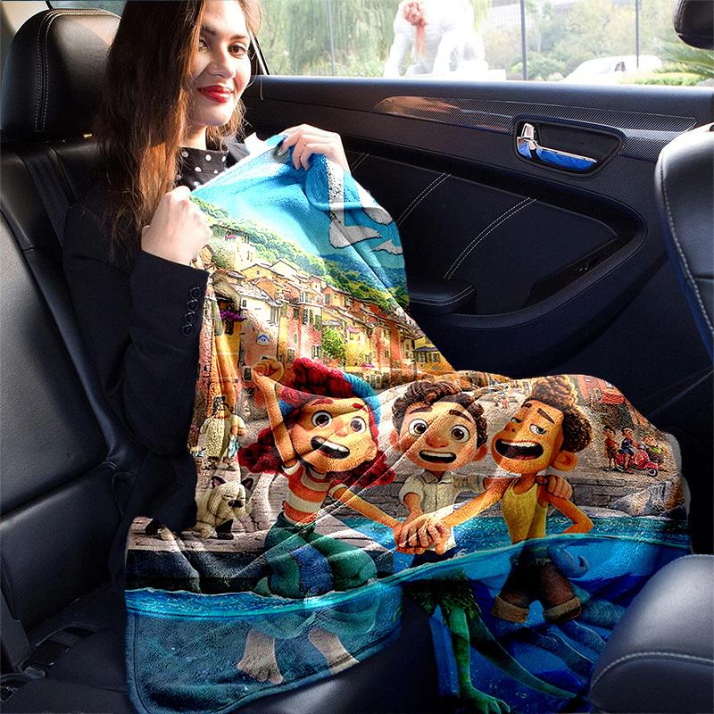 1pc, Luca's Adventure: Coastal Charm Home Decor Blanket Perfect for Couch, Bed, Travel, Camping, Car