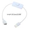 USB Cable with ON/OFF Switch Cord for USB Lamp USB Fan Power Supply Extension