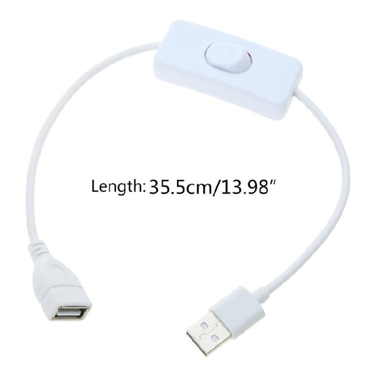 USB Cable with ON/OFF Switch Cord for USB Lamp USB Fan Power Supply Extension