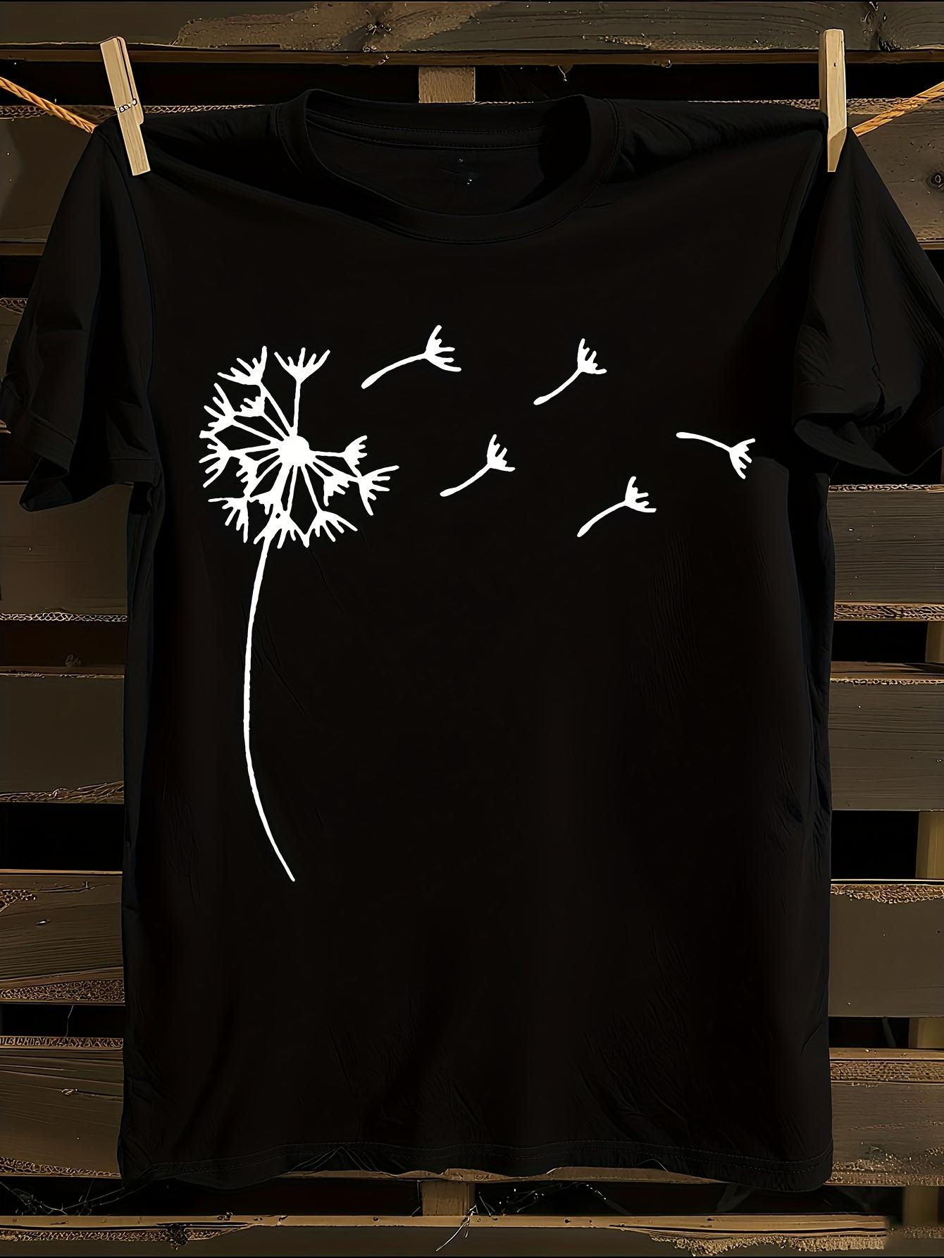Wo Dandelion Print Tshirt XXL