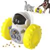 Interactive Dog Toy Robot Shapes Food Dispensing Slow Feeder Self-Moving No Power Needed Pet Enrichment Toy