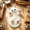Imitation Cashmere Cat Floor Mat Thickened Water Absorbent Non-Slip Soft Rug for Bathroom Bedroom Front Door Decor