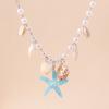 European and American Jewelry Pearl Conch Starfish Necklace Fresh and Simple Beach Collarbone Chain Jewelry