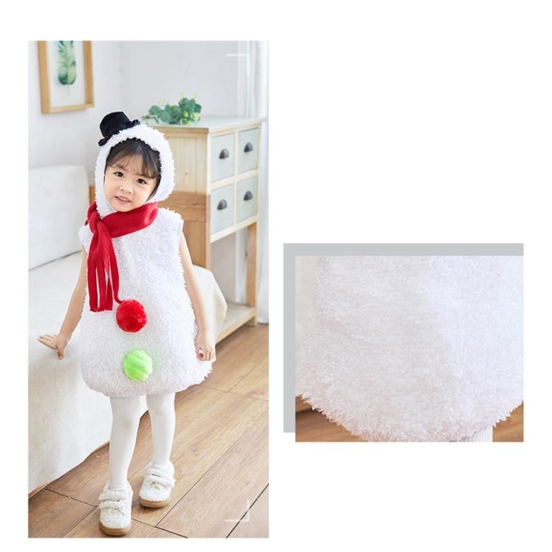 Baby Snow Man Costume Snow Girl Costume, Toddler Christmas Snowman Costume Novelty Fancy Dress Snow Girl Costume
