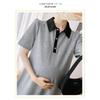 Maternity dress summer short-sleeve polo dress with turn-down collar short-sleeve maternity dress