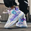 Nuevas Zapatillas de Baloncesto de Otoño Pareja Antideslizantes Y Resistentes al Desgaste Niños y Niñas Zapatillas de Combate Real Amortiguadoras Y Resistentes al Desgaste Ligeras Ma