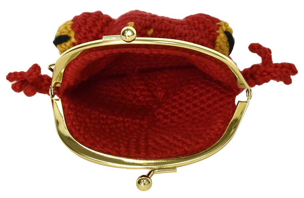 NASKA Hand-Knitted Frog Purse Kit HT-15 Red