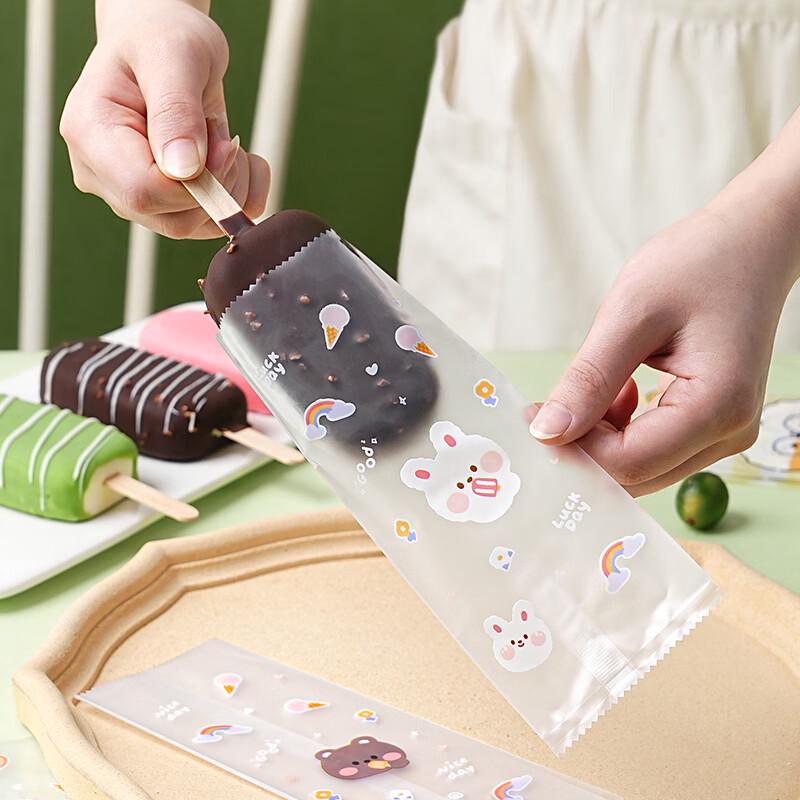 Sacchetti Popsicle con Coniglietto e Orsetto Cartoni Animati
