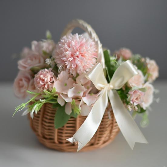 Geflochtene Körbe, umweltfreundlich, multifunktional, mit Korbgriff, geflochtener Weidenkorb zum Jahrestag