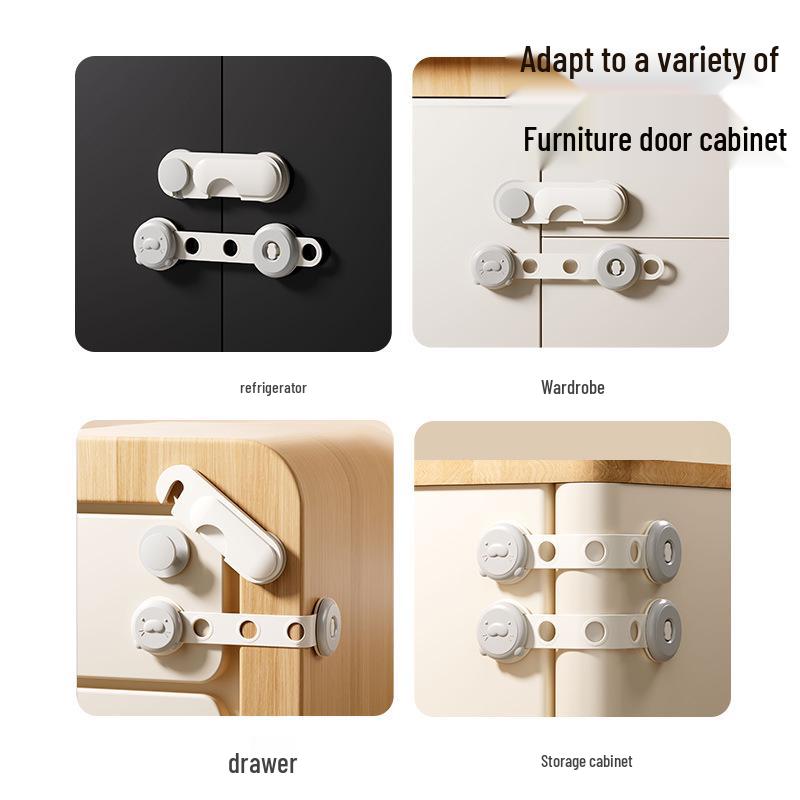 Child Safety Anti-Pinch Multi-Function Lock for Cabinets and Refrigerators