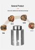 Engraved Stainless Steel Tea Storage Jar for Black, Green, and Flower Tea - Sealed Gift Packaging