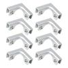 8pcs Tile Connector Clips Aluminum Corner Tile Joining Clip for Easy & Secure Tile Installation in Kitchens & Bathroom