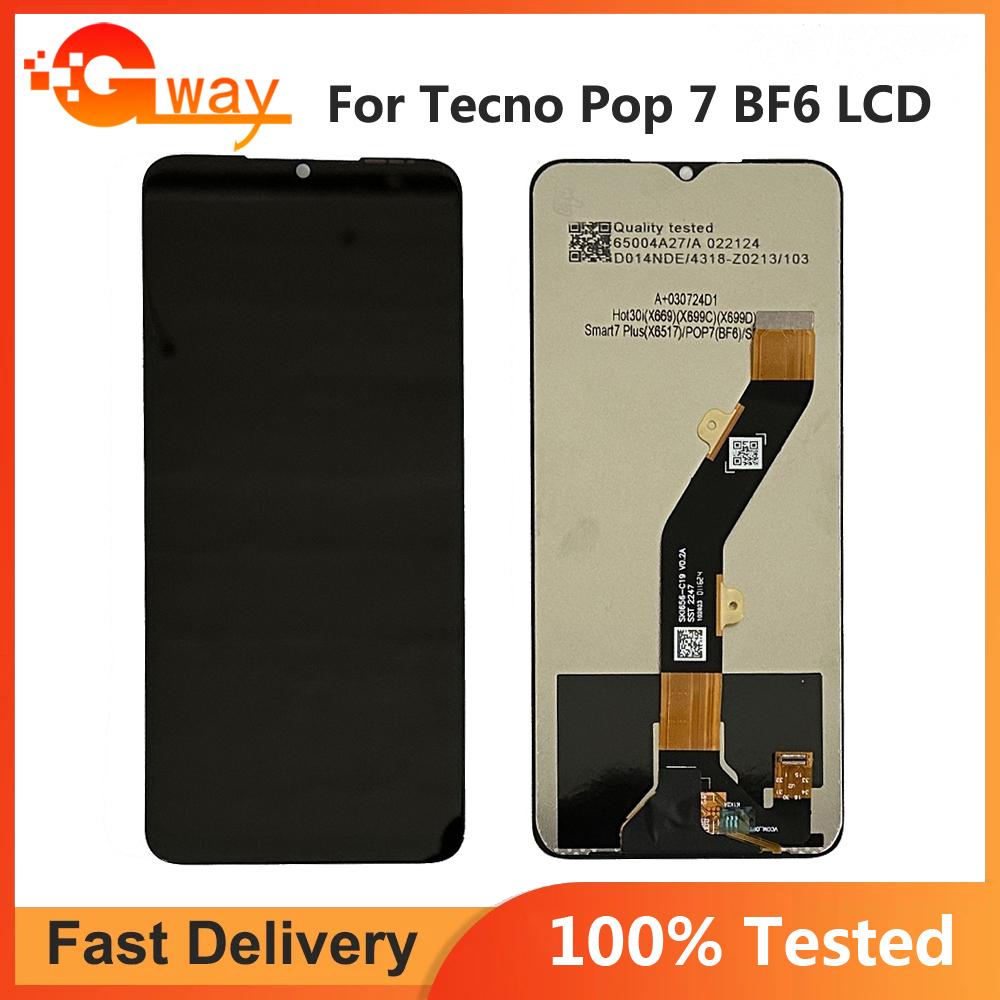 Полный модуль LCD-экрана и сенсорного стекла для Tecno Pop 7 BF6