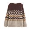 UC&ZA Women's Jacquard Knit Cardigan & Midi Skirt Set with Belt