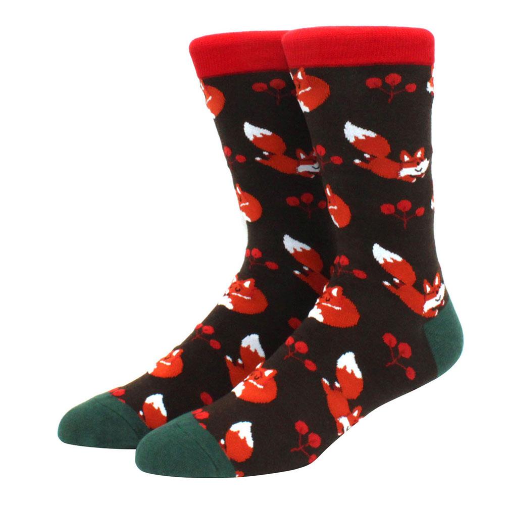 High Quality Combed Cotton Socks food Pattern Long Tube Funny Happy Men Socks Novelty Skateboard Crew Casual Crazy Socks