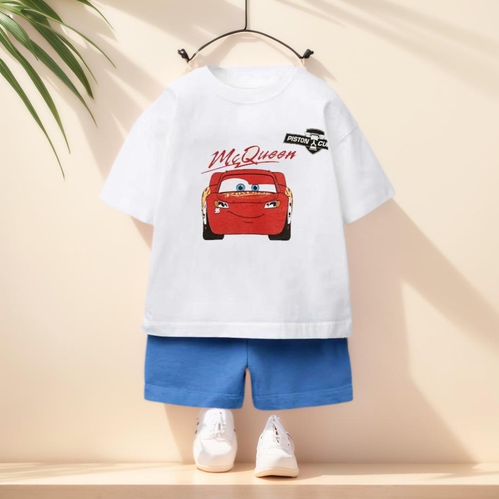 Designer Children s Summer Short Sleeved Set Pure Cotton For Girls  Summer Wear Boys  Outdoor Sports Kids Clothing 5-6Y