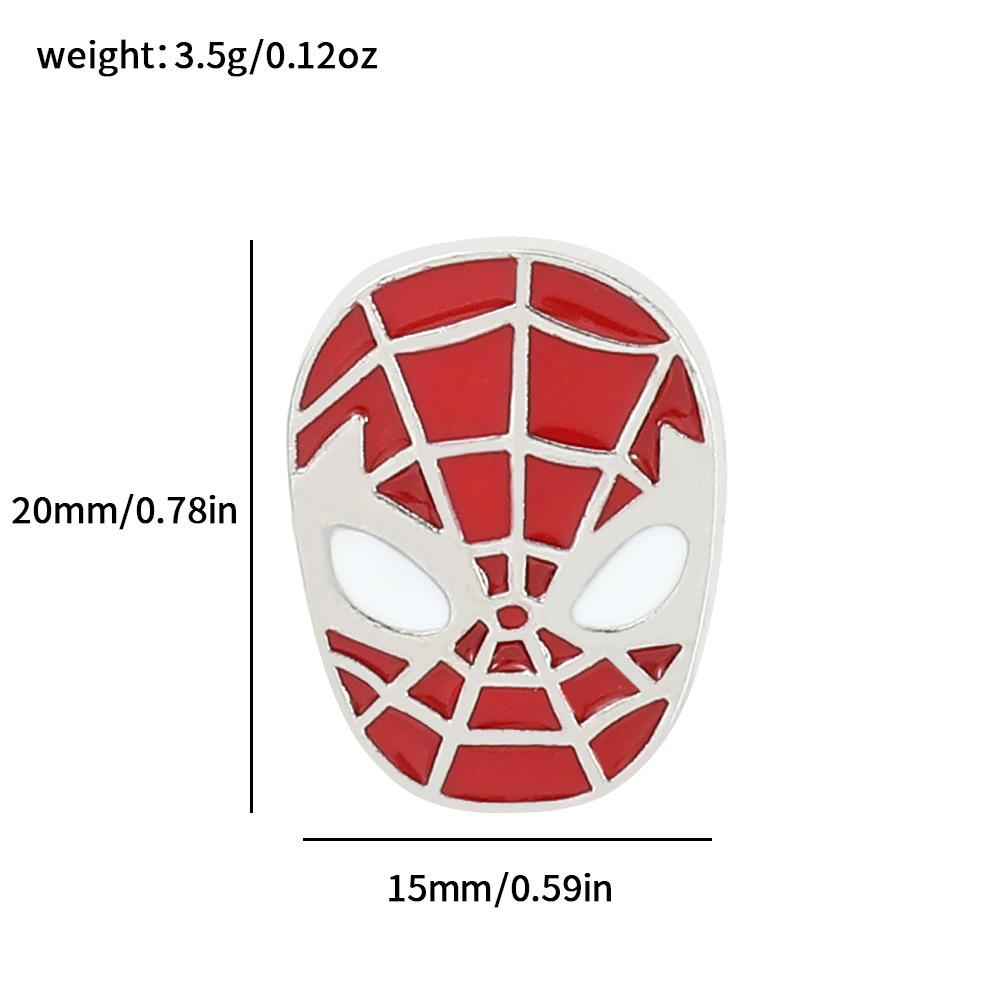 89 Spider-Man Alloy Brooch Marvel Superhero Spider-Man Metal Badge Backpack Jacket Personalized Decoration