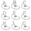 Open Romantic Letter Rings Color Adjustable Party Jewelry Gift Girl Alloy Wedding Bands Couple Friendship Accessories
