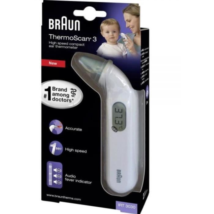 Teploměr Braun IRT3030WE THERMOSCAN 3 - Ušní