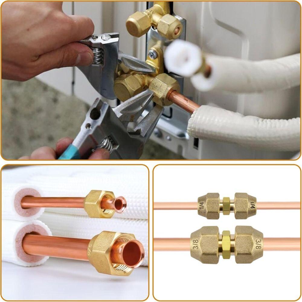 Nowe mosiężne nakrętki rozszerzane 1/4" 3/8" 1/2" 5/16" 1/8" 3/4" Pogrubione nakrętki rozszerzane Złączki do rur rozszerzanych