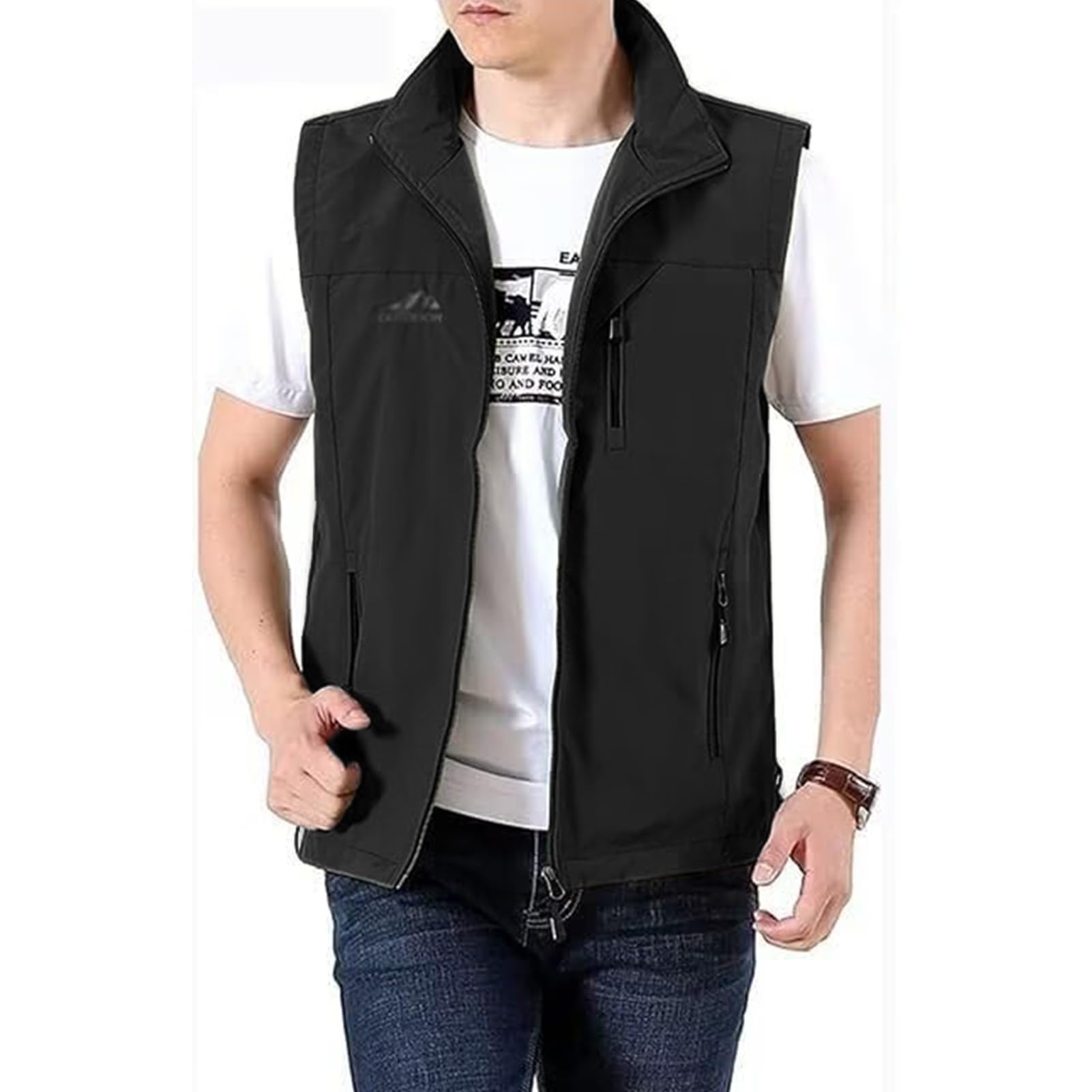 

Сетка для рыбалки на открытом воздухе для фотографа, быстрая всесезонная [Matreeglam] Мужской жилет, повседневный, летний, жилет, жилет, дышащий, жилет, работа, фотография,