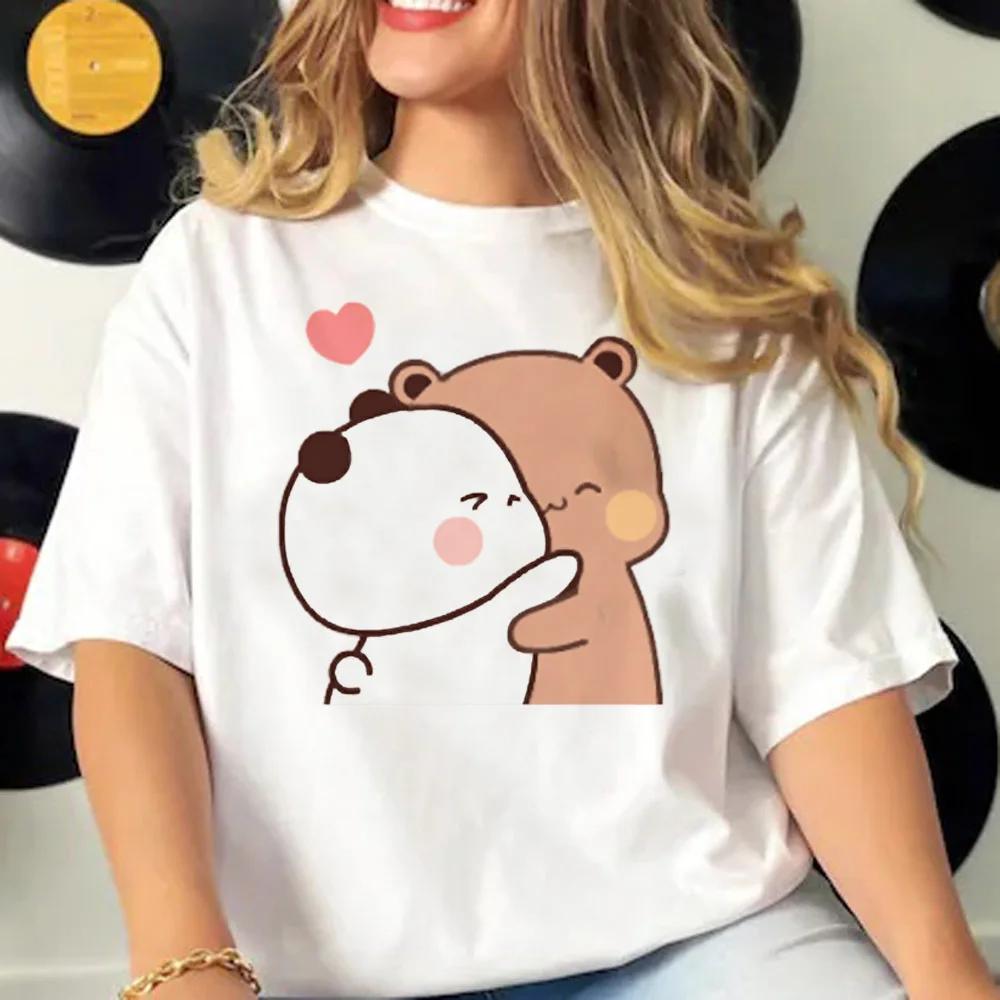 Bubu and Dudu Cartoon Tee Women Manga Top Female Funny Clothes Short Sleeves T Shirt Harajuku Graphic Top Casual Tee