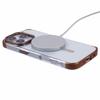 JAUCASE For iPhone 16 Pro Max Clear Case Compatible with MagSafe Lens Frame Kickstand PC+TPU Phone Cover
