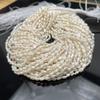 1String, White Natural Freshwater Pearls, Kexu Pearl Beads for Jewelry Making DIY Necklaces, Bracelets Crafts (Beads 4-5mm, Length 36cm)