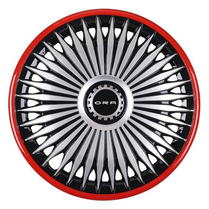 15-Inch Wheel Cover for Great Wall ORA R1 Black/White Cat Iron Hubs