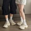 Unisex Chunky Platform Sneakers 6cm Height Increase Casual Running Shoes Breathable Mesh Upper TPU Sole