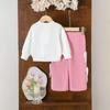 Kids Casual Long-Sleeve Set, Comfortable Daily Wear Outfits