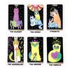 Cute Tarot Cards A 78PCS Oracles English Visions Divination Board Game, Family Gathering Game Halloween and Christmas Gifts