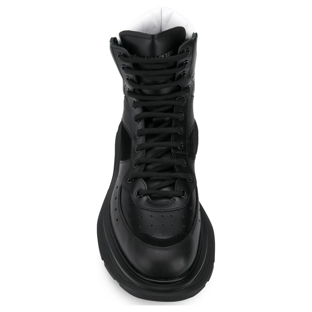 Alexander Mcqueen Leather Ankle Boots 'Brown Black' Men's 627221WHRH61071