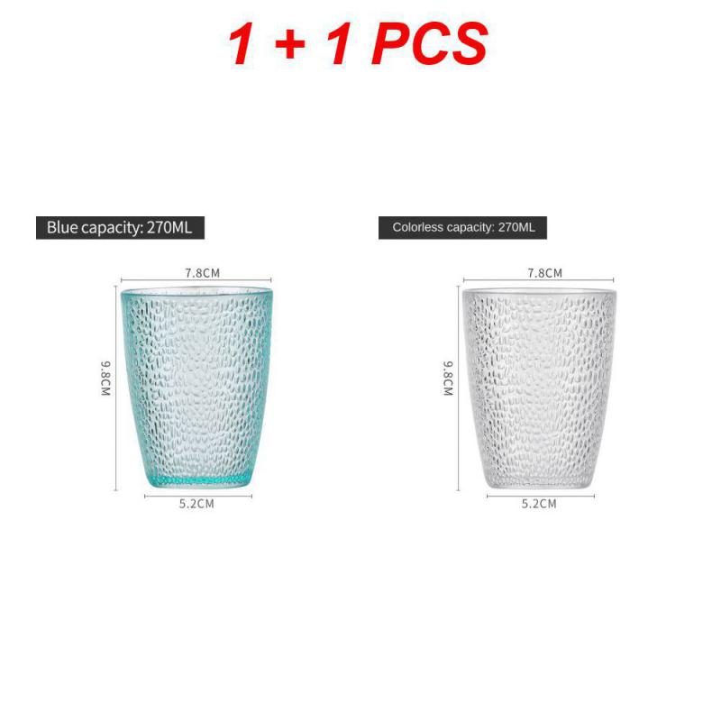 Acrylbruchsichere Trinkbecher Set Heimparty KTV Farbige Flachboden Bierkrug Stapelbar Restaurant Saft Kaffee Tee Wasserbecher