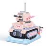 KNEW BUILT Military Miniature Tank Creating Pieces Kid Learning Toysets Educational Toy Bricks Model Construction Set for Youngsters Restless