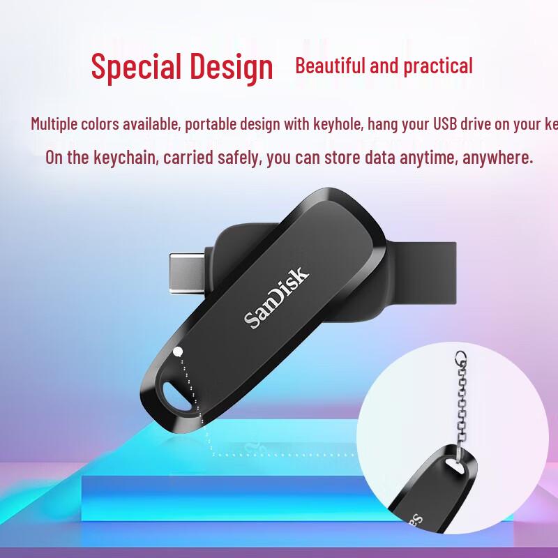

SanDisk DDC6 256GB USB 3.2 Type-C Dual Drive