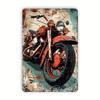 Vintage Motorcycle Metal Tin Sign Retro Biker Garage Wall Decor Industrial Style Art