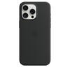 Compatible with iPhone 15 Pro Max Silicone Phone Case with MagSafe Wireless Fast Charging 6.7"in-Black 25-26s