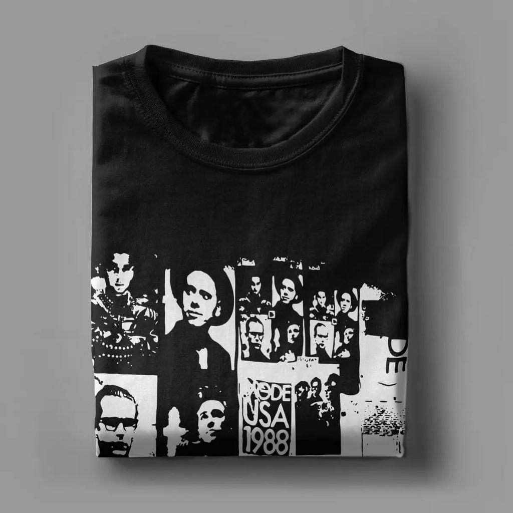 Fun Depeches Cool Modes T-Shirts for Men Round Neck Pure Cotton T Shirts Short Sleeve Tee Shirt Printed Clothing