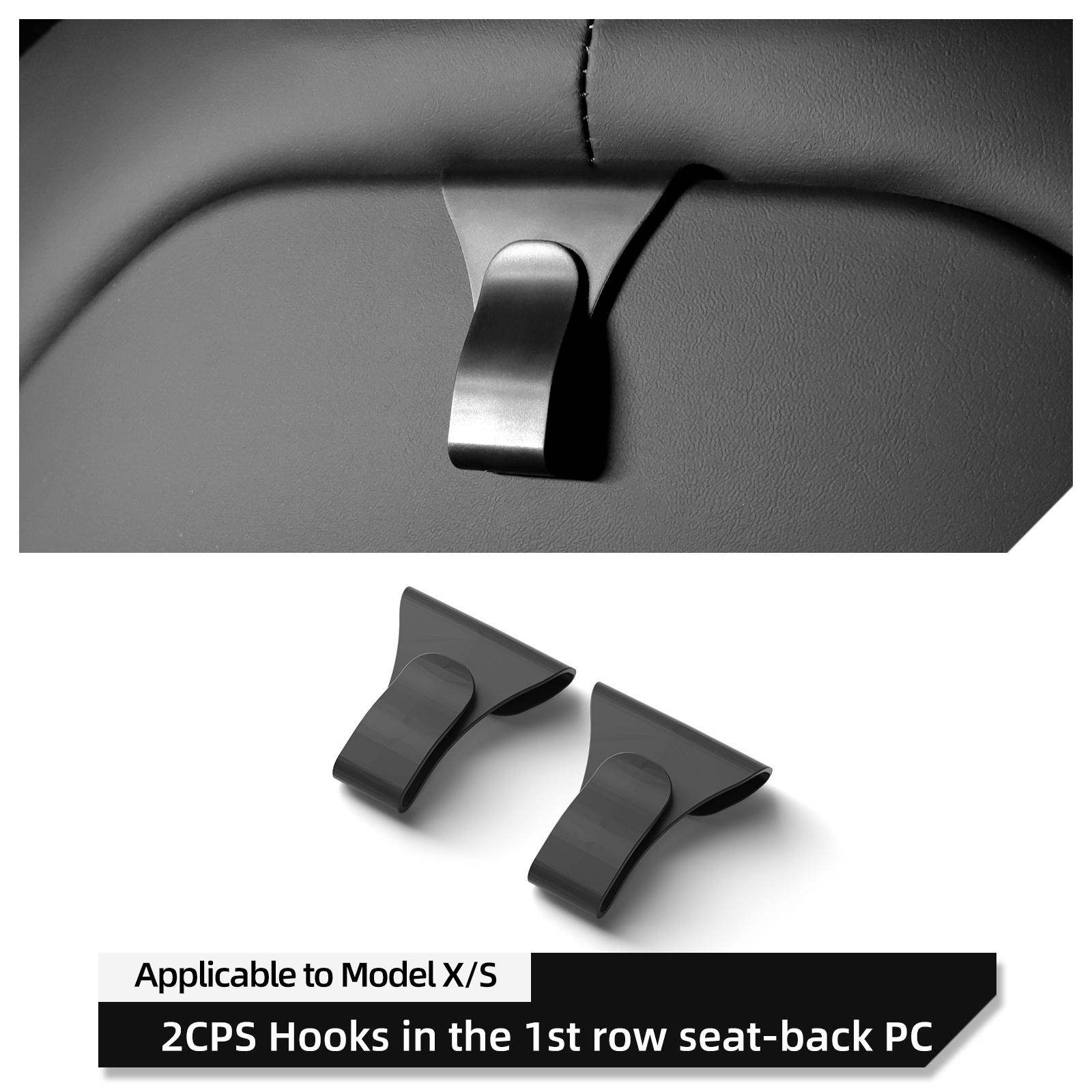 

Для Tesla Model XS крючок для спинки переднего сиденья органайзер для хранения всякой всячины удобный крючок для подвешивания 2025 аксессуары для салона автомобиля