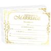 Marriage Certificates with Gold Foil Edges 11 X 8.5 Inch Blank Certificate Paper Wedding Certificates Blank Wedding Certificate for Weddings Ceremony