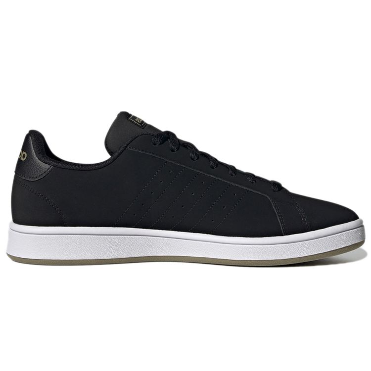 Adidas Neo Grand Court Casual Durable Low-Top Skate Shoes Men Sneakers Black Brown H02051