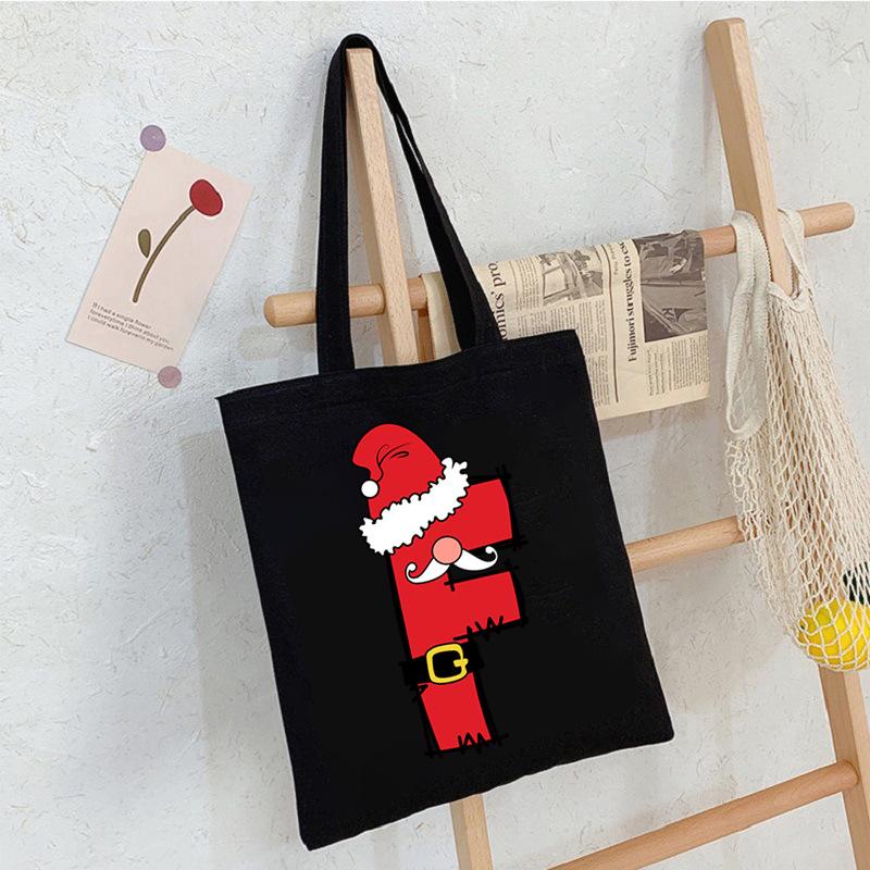 26 Letter Printed Shoulder Bag Commuting To Work Portable Tote Bag