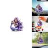 Cute Purple Mermaid Pattern Acrylic Pendant For Christmas Season