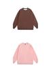 Autumn 2025 Men's Plus Size Loose Round Neck Solid Color Long Sleeve Hoodie