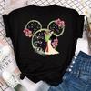 Mulan Prinzessin Print T-Shirt Damen Mickey Lässig Mode Kurzarm T-Shirt Weiblich Streetwear T-Shirt Y2k Kleidung Oberteile