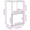 Bookshelf Sonoma Oak Finish 31 x 24 x 52 cm Engineered Wood