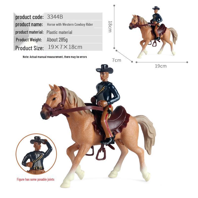 Children's Thousand-Mile Horse Simulation Model Toy and Sand Table Set